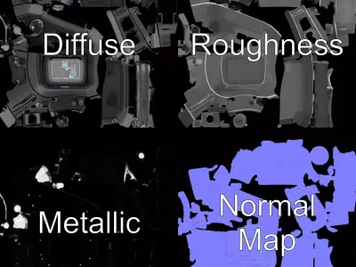 Retro Military Tactical Device Model Pack Low-poly 3D model