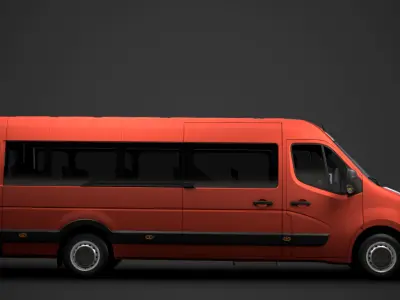 Vauxhall Movano L4H2 MiniBus 2020 3D model