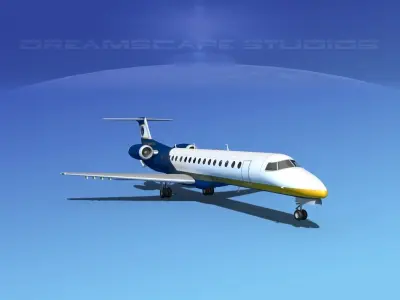 Embraer ERJ-145 Jetworld Connection 3D model