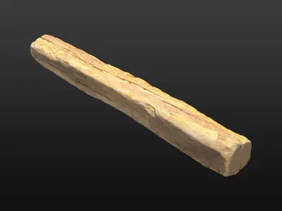 Wood Beam 05 3D model