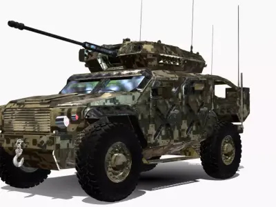 THUNDER A1 4X4 UCRANIA Low-poly 3D model