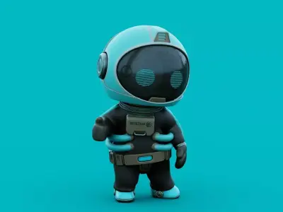 SPACE MAN-03 RIGGED 3D model