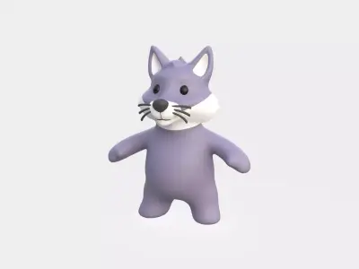 Little animal baby - Wolf cute - Character023 Low-poly 3D model