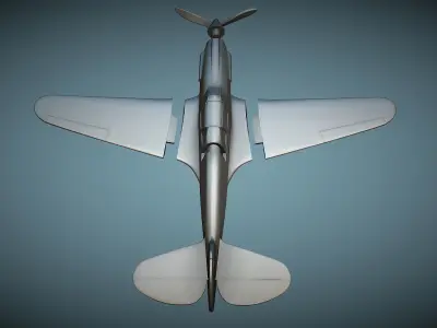 Curtiss XP-46 - 3D Printable Model 3D print model