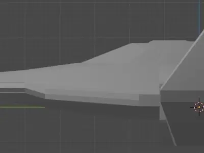 3d StarFighter star wars spaceship Low-poly 3D model