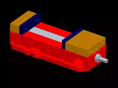 Machine Vise Free 3D model