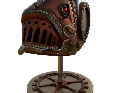 Fish Steampunk PBR low poly Low-poly 3D model