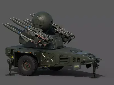 Rapier Misslie FSC Low-poly 3D model