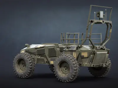 Ironclad UGV Unarmed Game Ready Low-poly 3D model