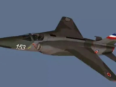 J22 Orao Low-poly 3D model