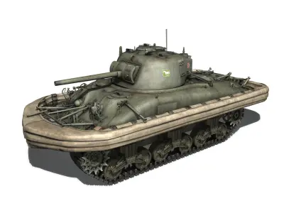 M4 Sherman MK III - Duplex Drive  3D model