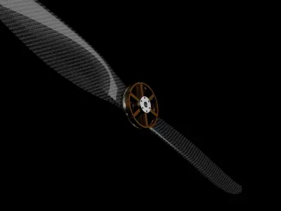 Axial Flux Coreless BLDC Motor 3D model