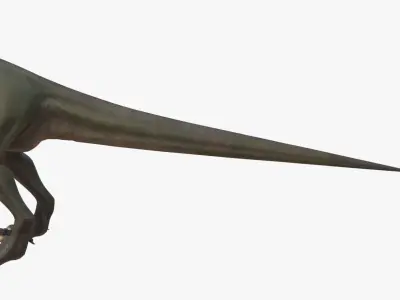 4K Textures Cryolophosaurus Low-poly 3D model