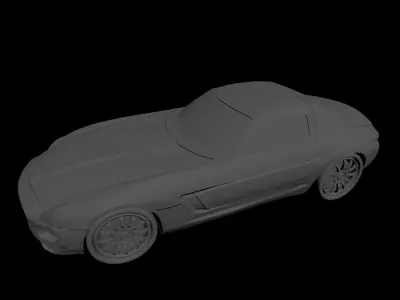 3d modelling of car sls Free 3D model