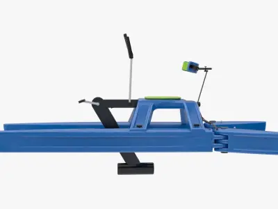 4K Textures Paddle Boat Low-poly 3D model