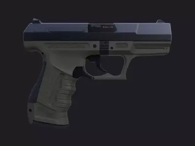 Walther P99 - High poly 3D model