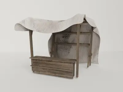 Medieval Marketplace 3D model