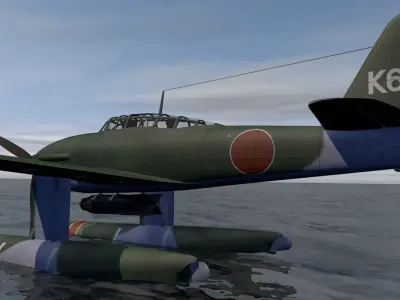 Aichi M6A1 Seiran 3D model