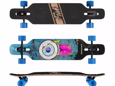 Longboard Fish 628 3D model