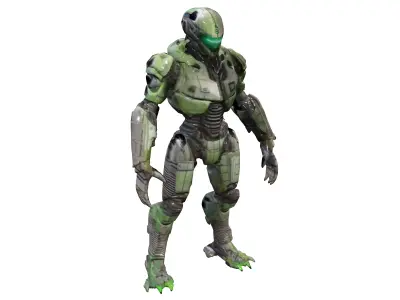scifi morph cube cyborg from dead space extremely detailed hi... 3D model