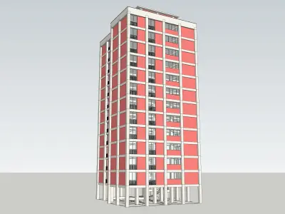 Atakoy Site Part 1 Type A Block of Flats - 3D Model and Plan Low-poly 3D model