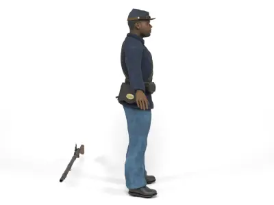 Union Soldier 2 Low-poly 3D model