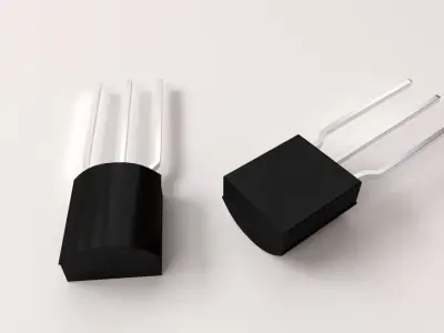 Transistor two transistors 3D model