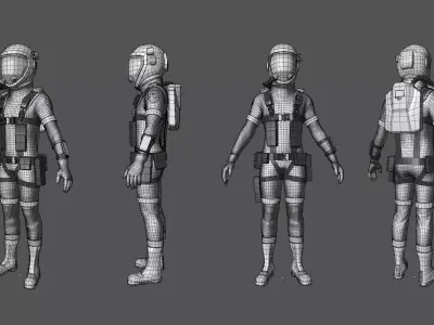 Belter Space Suit Model 3D model