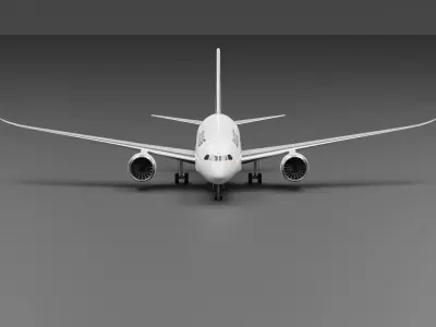Boeing 787-8 Japan Airlines  3D model