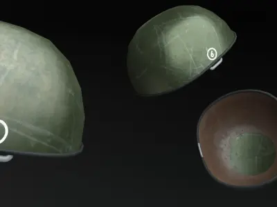 3 military props Free low-poly 3D model