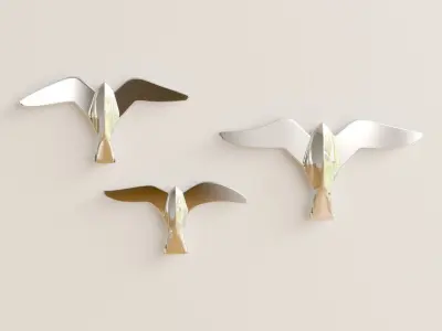 Seagulls Set 3D model