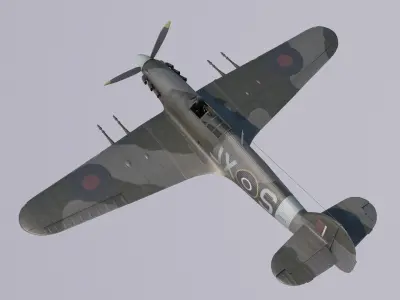 Hawker Hurricane MkIIC 3D model