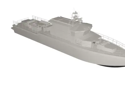 Boat concept 3D model