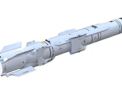 KH-35UE  Subsonic cruise anti-ship Missile 3D model