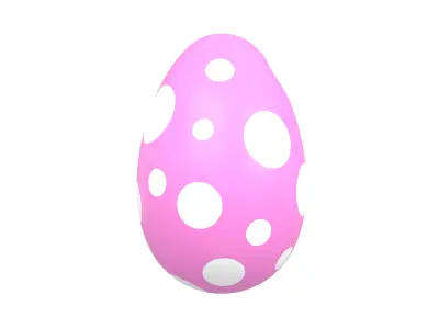 Dinosaur Egg v1 003 Low-poly 3D model
