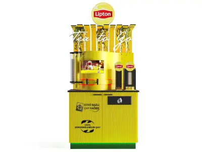 Lipton Sales and Display Kiosk 3D model