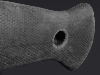 Machete knife Free low-poly 3D model