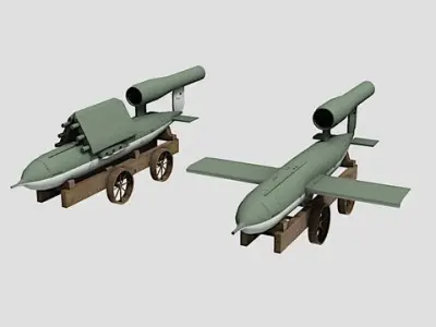 WW2 V1 Fieseler Fi 103 Bundle Pack 3D model