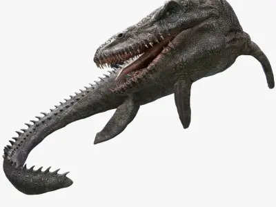 Dinosaur Mosasaurus - Sea Monster Series 4 Low-poly 3D model