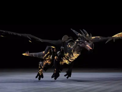 DRAGON 3D MODEL Low-poly 3D model