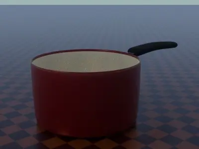 Ceramic utensil set Free low-poly 3D model