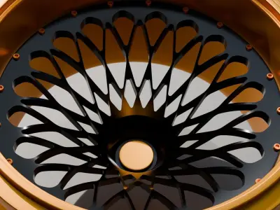 Sports car wheel  3D model