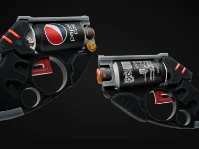 PEPSI GUN - Fridge Pack Skins 3D model