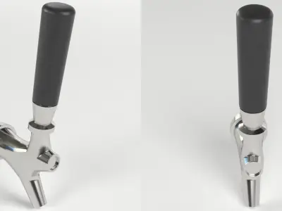 Beer tap faucet 2 3D model purchase
