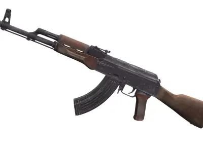 AKM 47 Low-poly 3D model