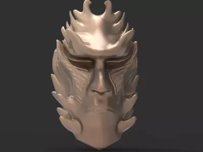 African shaman mask 1 3D model