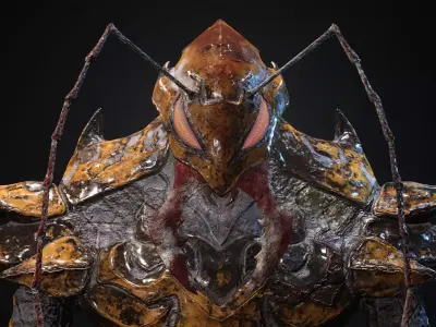 Bug 01 Low-poly 3D model