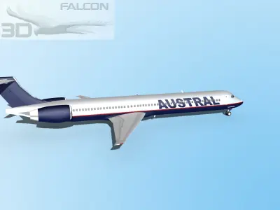 Falcon3D MD 80 Austral 2 3D model