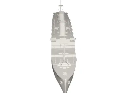 Military Ship 3D model
