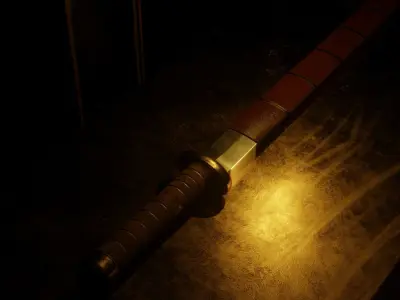 Antique Byzantine Sword and Shield Free low-poly 3D model